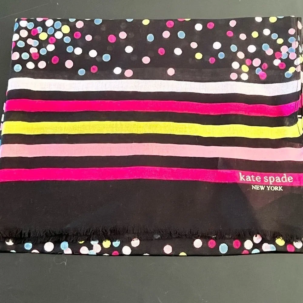 NWT KATE SPADE confetti oblong scarf
